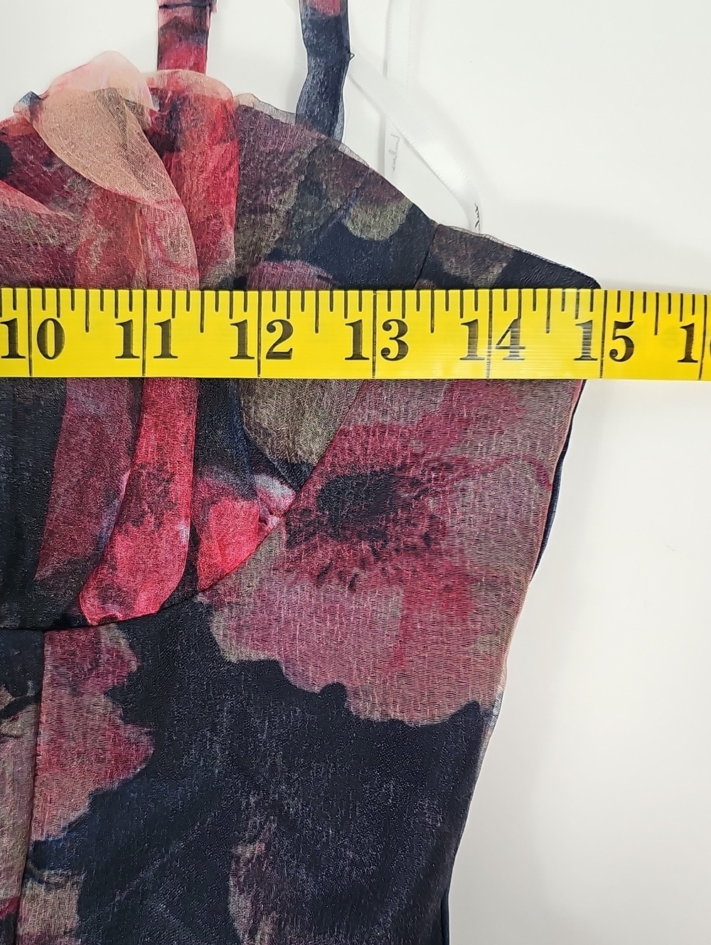 Lulus Floral Tulle Bustier Midi Dress NWT S Pleated Romantic Party Ethereal - Picture 14 of 16